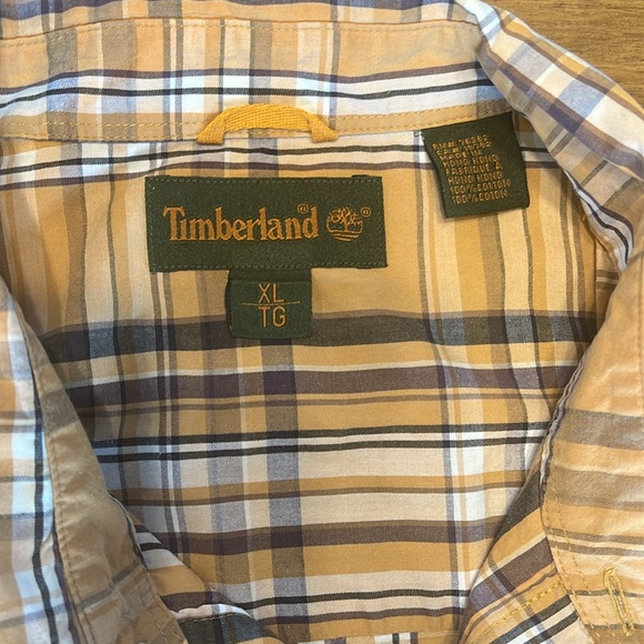 Men’s Timberland plaid button up!!!! - Picture 2 of 2